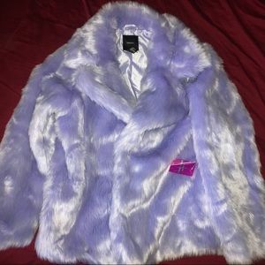 Forever 21 Faux Fur Lilac Jacket